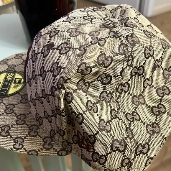 RARE NEW ERA GUCCI MONOGRAM NY YANKEES HAT CAP LIMITED EDITION SIZE - Picture 4 of 8